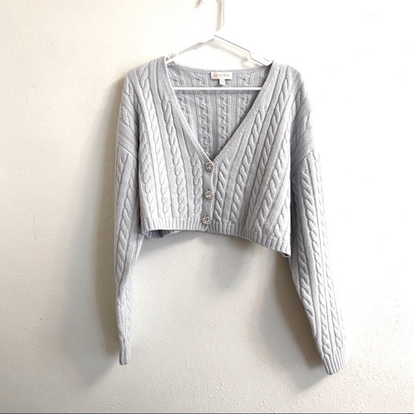 RONNY KOBO Phyllis Cashmere Cropped Cardigan - Picture 6 of 16